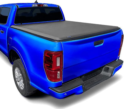Tyger Auto T1 Soft Roll-up Truck Bed Tonneau Cover Compatible with 1982-2013 Ford Ranger; 1994-2010 Mazda B-Series | Fleetside 6' Bed | TG-BC1F9025 | Vinyl
