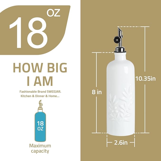 Sweejar 18 Oz Oil Dispenser for Kitchen