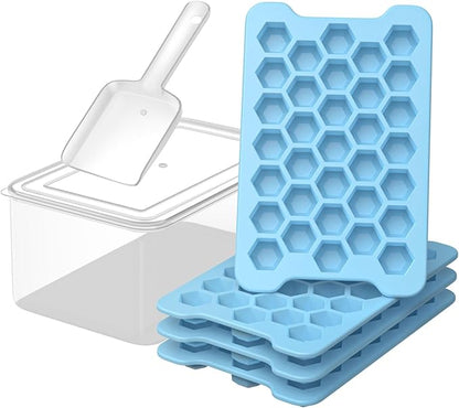 Mini Ice Cube Tray for Freezer: Small Plastic Ice Cubes Trays for Freezer