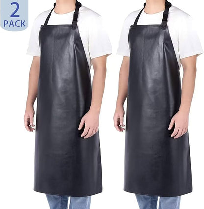 Homsolver 2 Pack Waterproof Rubber Aprons, Heavy Duty Butcher