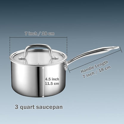 Cook N Home Stainless Steel Sauce Pan