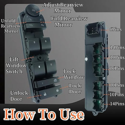 20835553 Driver Side Power Master Control Window & Door & Mirror Lock Switch