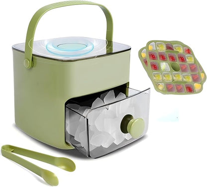 Ice Cube Tray with Lid & Bin Ice Maker