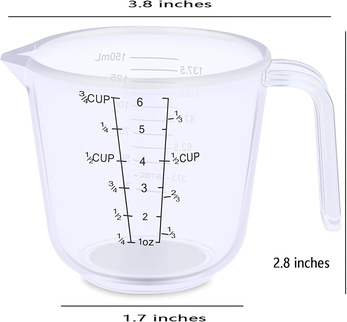 DOTINGHUX Measuring Cup, 3/4 Cup