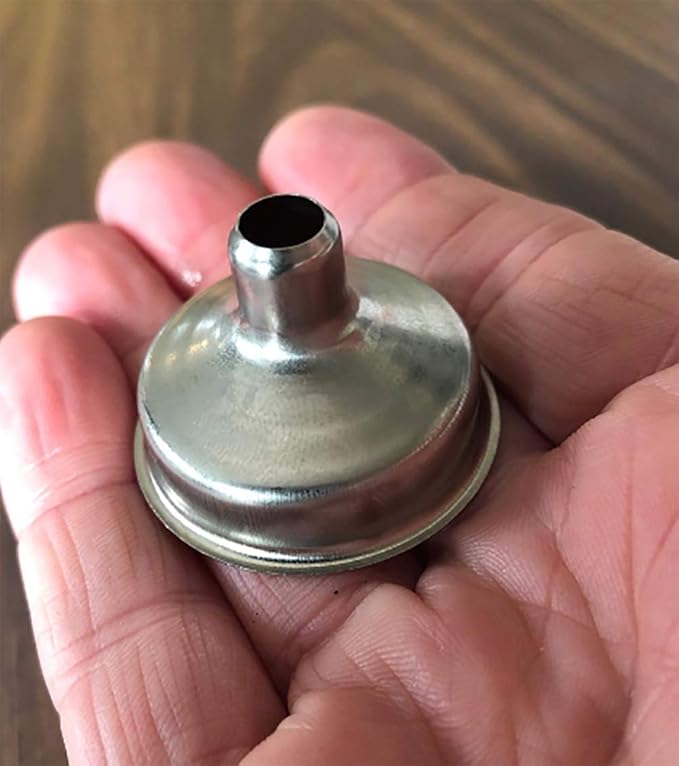 12 Pcs Stainless Steel Mini Funnels 1.25 Inch