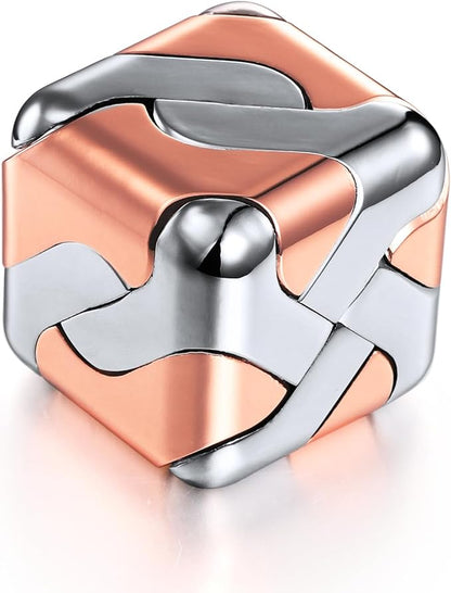 Metal Puzzle 3D Cube Brain Teaser Puzzles