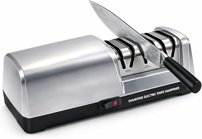Electric Knife Sharpener for Kitchen, 3-Stage Professional Kitchen Knife