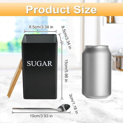 3 Pcs Tea Coffee Sugar Canisters, Food Storage