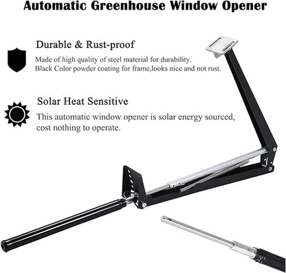 Automatic Window Opener for Greenhouse Solar Sensitive Auto Greenhouse Vent