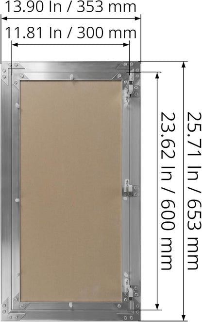 12" x 24" Inch Aluminum Drywall Access Panel