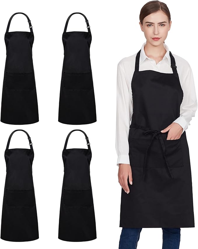 Jubatus 4 Pack 100% Cotton Aprons