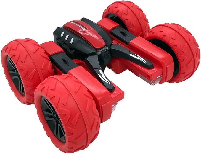 Threeking RC Stunt Car Remote Control Cars with Lights Rotating Double-Sided Driving Indoor Outdoor Toys Gifts Presents for 6 7 8 9 10 11 12 Year Old Kids Boys Girls