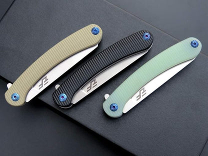 Eafengrow EF939 Folding Pocket Knife with D2 Steel Blade G10 Handle; EDC Pocket Folding Knife for Camping Survival and Outdoor (Desert)