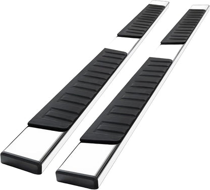 COMNOVA 6 Inch Running Boards Compatible with 2007-2021 Toyota Tundra Crew Max, Running Boards & Steps for Tundra(did not fit 2022-2025), Stainless Steel Side Steps, Truck Step Bars Nerf Bars.