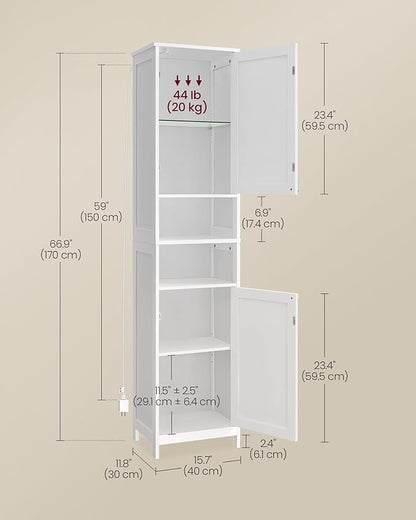 VASAGLE Tall Bathroom Cabinet