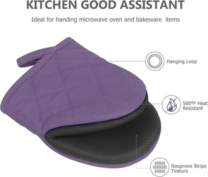 1 Pair Short Oven Mitts