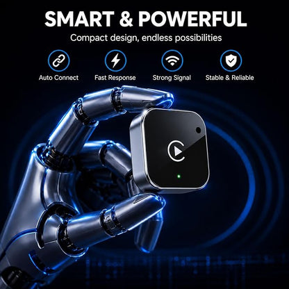 2 in 1 CarPlay Adapter for Impreza SE/Executive, CarPlay Wireless Adapter with Auto Reconnect Fast Pairing Bluetooth Connection Compact USB Dongle,A/Silver-Normal