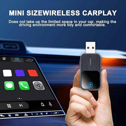 Wireless Carplay Adapter for Odyssey LX EX EXL Touring Elite, 2-in-1 Car Play Adapter Dongle Plug and Play Android Auto Fast Connection Convert Wired to Wireless,A/Black