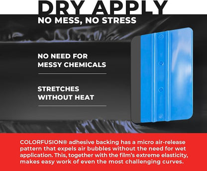 ColorFusion PPF by VViViD, Matte Stealth Cosmic Blue Dry Apply PPF Vinyl Car Wrap Roll 10ft x 5ft