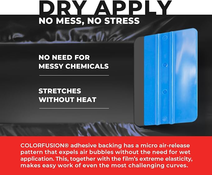 ColorFusion PPF by VViViD, Matte Stealth Cosmic Blue Dry Apply PPF Vinyl Car Wrap Roll 60ft x 5ft