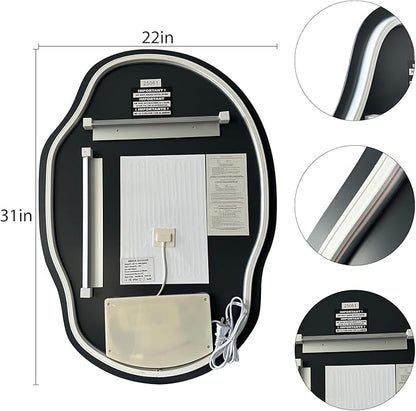 Asymmetrical Bathroom Mirror