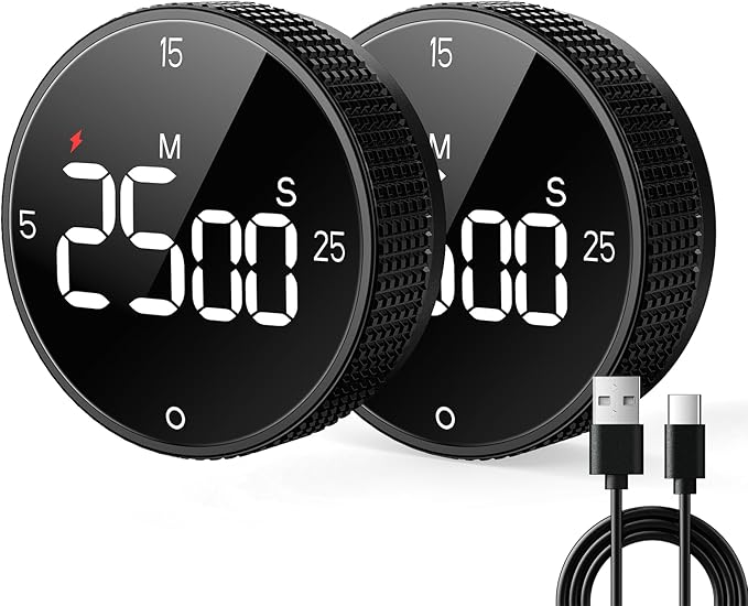 Rechargeable Magnetic Kitchen Timer