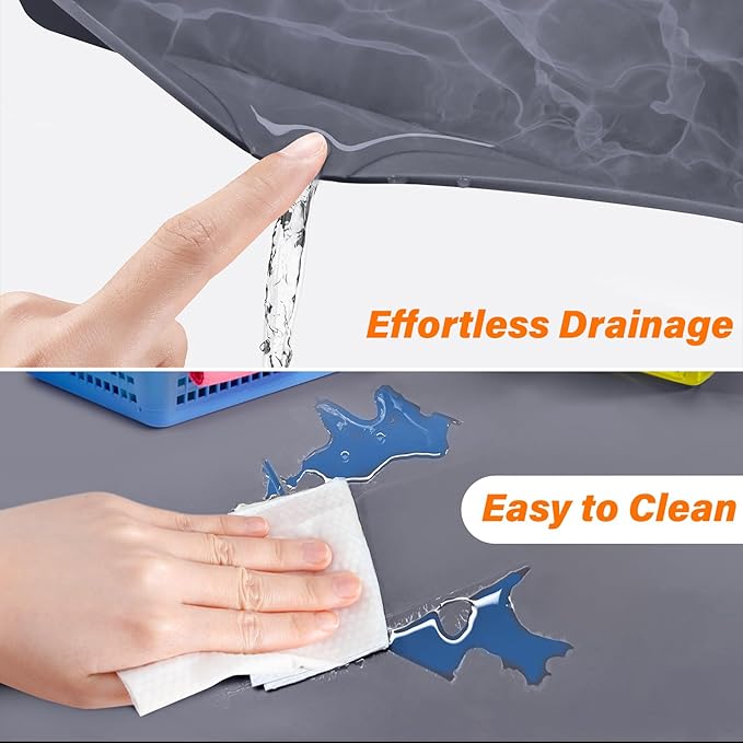 FLATO Waterproof Under Sink Mat 28" x 19" Shelf Liner