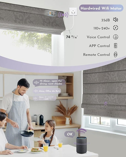 Graywind Smart Roman Shades Compatible