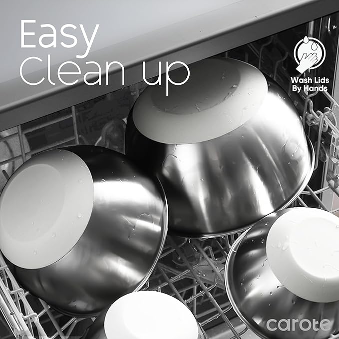 CAROTE Stainless Steel Mixing Bowls