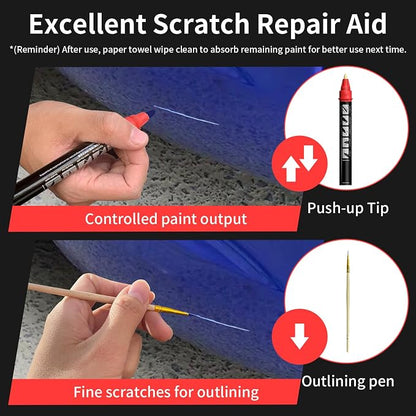 Carhoo A89 Imperial Blue Pearl Touch Up Paint Suitable For BMW, Genuine Custom Color Car Touch Up Paint, With Pen Tip & Fine Brush