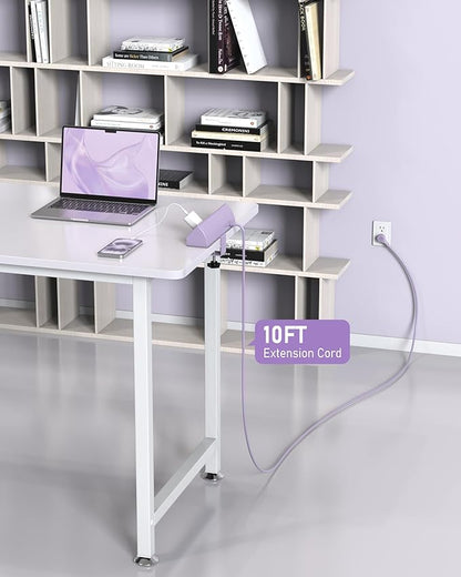 Jgstkcity Desk Clamp Power Strip, 45W Fast Charging Station, 4 USB-C, 4 USB-A
