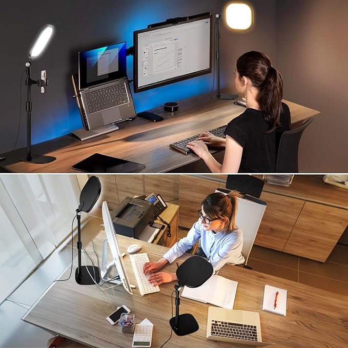 2 Packs Video Conference Lights