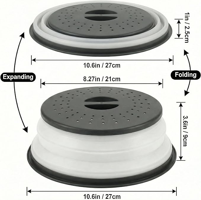 Collapsible Microwave Splatter Cover