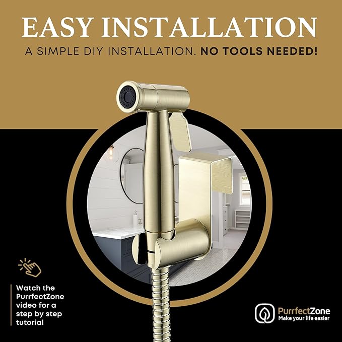 Purrfectzone Bidet Sprayer for Toilet, Handheld Bidet Sprayer Kit,