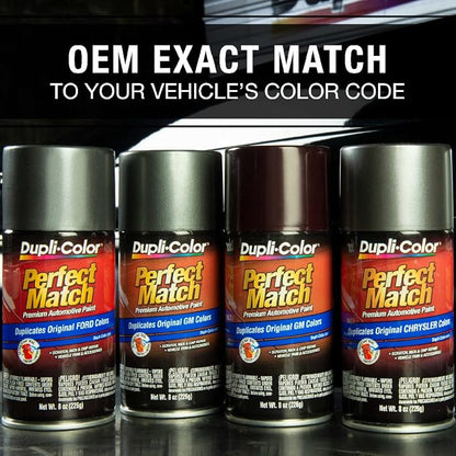 Dupli-Color Perfect Match Premium Automotive Paint, Black (M), 8 oz
