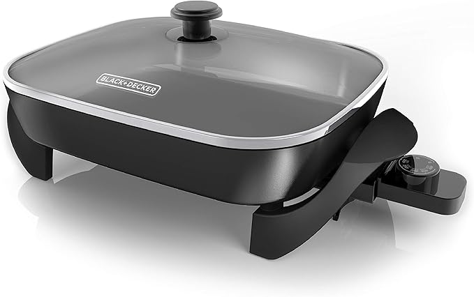 BLACK+DECKER Electric Skillet, Variable Temperature Control, Nonstick Cooking