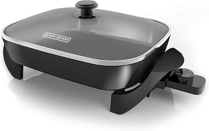 BLACK+DECKER Electric Skillet, Variable Temperature Control, Nonstick Cooking