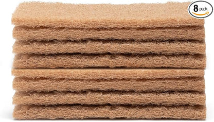 Full Circle Neat Nut, Walnut Scour Pads – Pack of 8 – Powerful, Non-Scratch