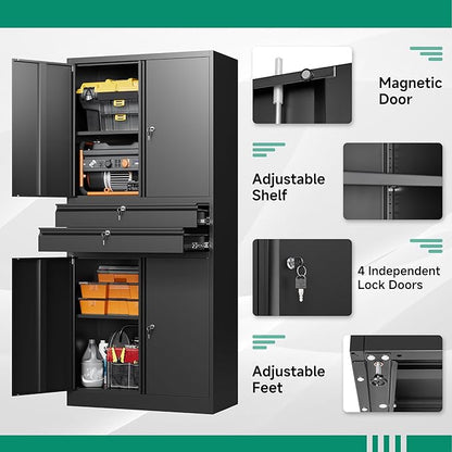 Letaya Metal Garage Storage Cabinet