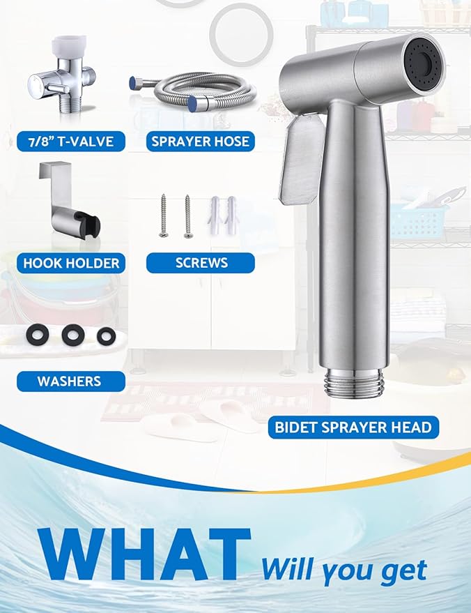 3 Packs BRITULIF Handheld Bidet Sprayer