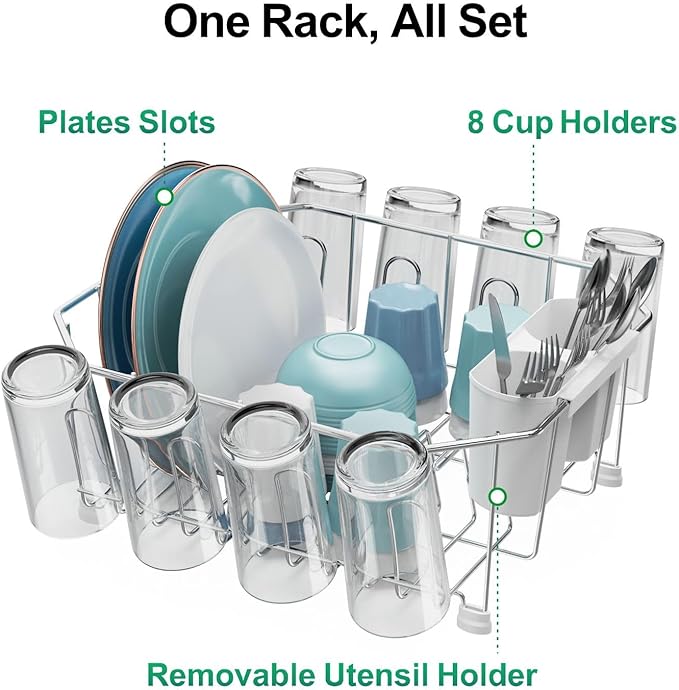 GSlife Small in Sink Dish Drying Rack