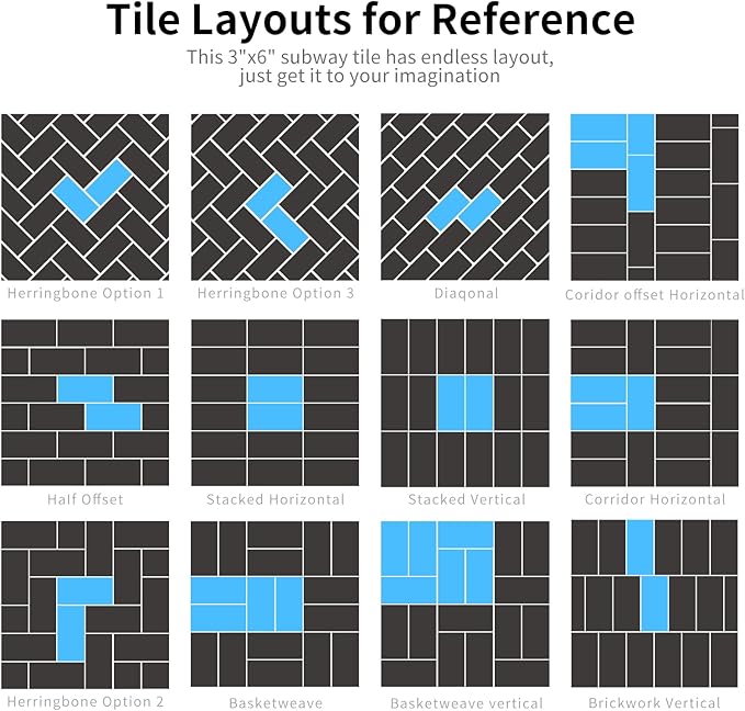 Art3d 102-Piece Peel and Stick Tile Backsplash