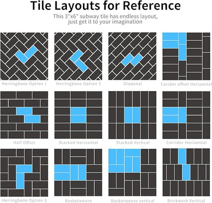 Art3d 102-Piece Peel and Stick Tile Backsplash