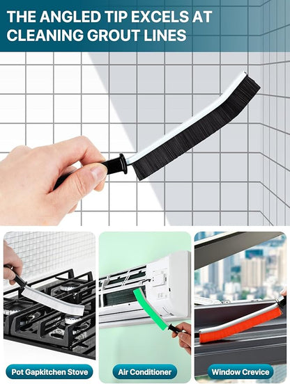 6Pcs Hard Bristle Crevice Cleaning Brush, Designed