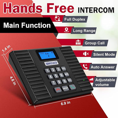 SANZUCO 60D Intercoms Wireless for Home, Full Duplex Intercom System for
