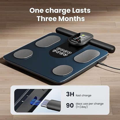 YINOLIFE Scale for Body Weight, 8 Electrode Smart Bathroom Scale