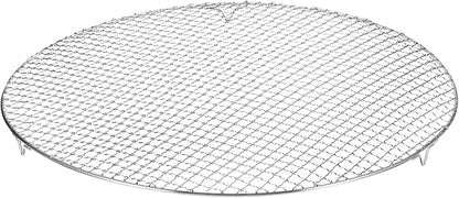 HARFINGTON Round Cooking Rack 19-inch Stainless Steel Cross Wire Barbecue Grill Net with 20mm Legs for Cooking Baking Steaming BBQ