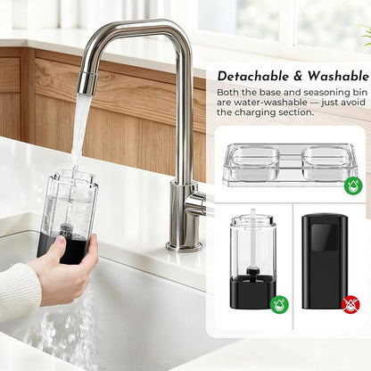 Upgraded Larger Capacity Electric Salt and Pepper Grinder Set Rechargeable