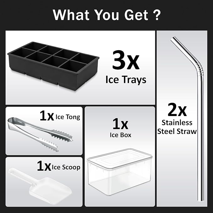 Large Silicone Ice Cube Tray