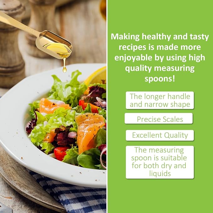 2 Pcs 1 Tablespoon Stainless Steel Single Measuring Spoon, Long Handle Metal